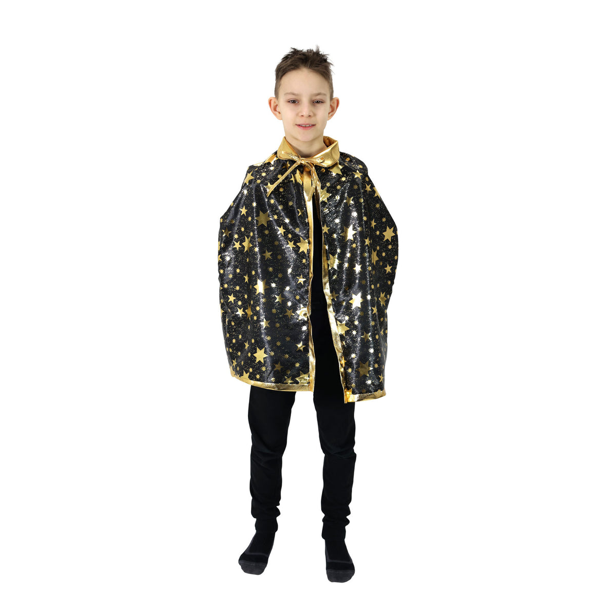 Children's wizard costume black cloak