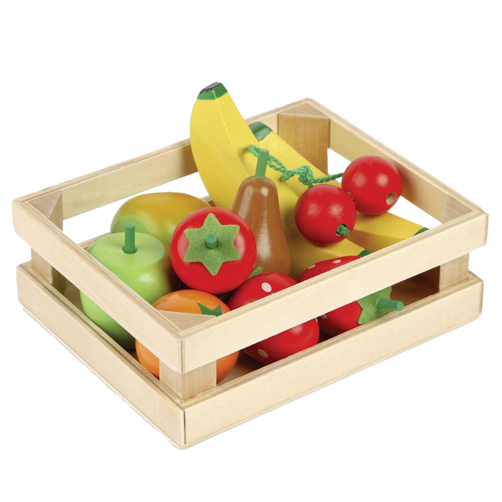 Tidlo wooden crate with fruit