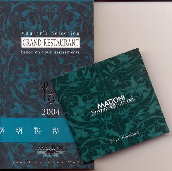 Maurers Selection - Grand Restaurant 2004 - based on your assessments – Maurer Pavel