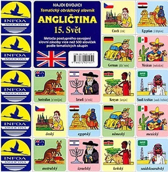 Najdi dvojici - Angličtina - 15 Svět