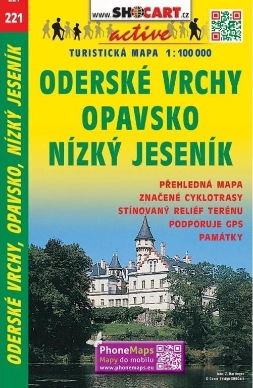 SC 221 Oderské vrchy Opavsko Nízký Jeseník 1100 000
