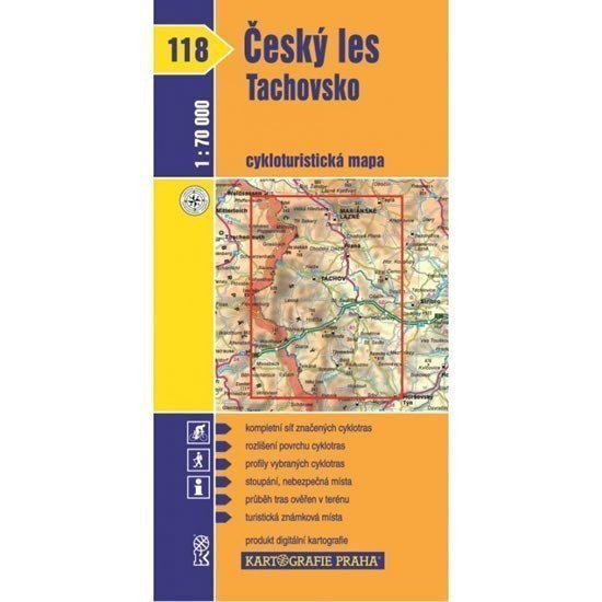 1 70T118-Český les Tachovsko cyklomapa