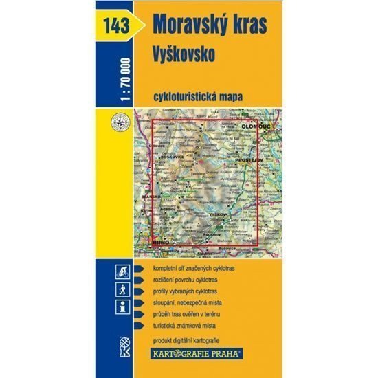 1 70T143-Moravský krasVyškovsko cyklomapa
