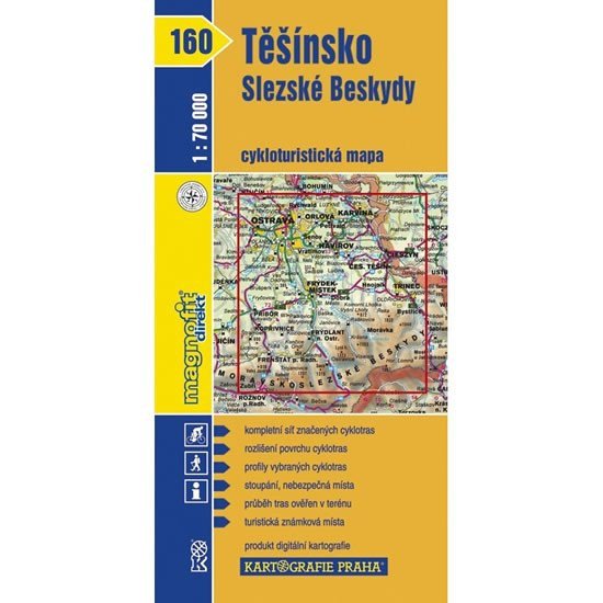 1 70T160-Těšínsko Slezské Beskydy cyklomapa