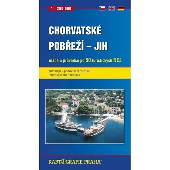 Chorvatské pobřeží - jih 1250 000 automapa