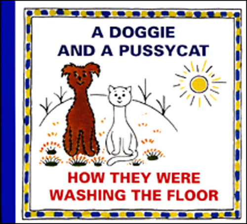 A Doggie and a Pussycat - How they were washing the Floor – Čapek Josef