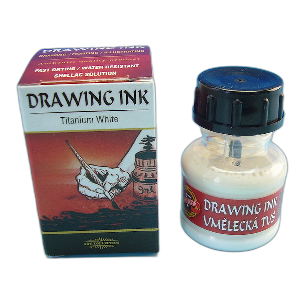 Koh-i-Noor Artist Shellac Ink 2100 Titanium White 20 g