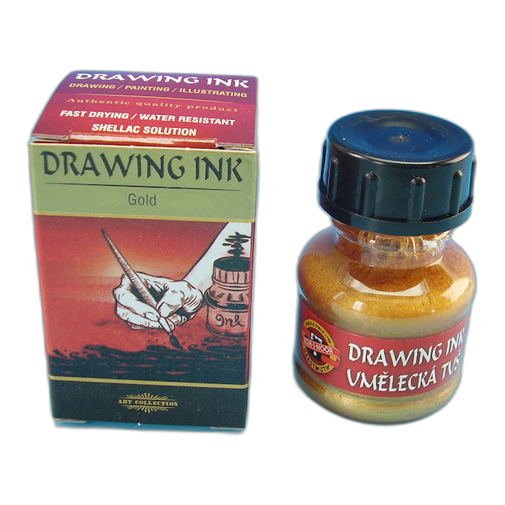 Koh-i-Noor Artist Shellac Ink 2810 Gold 20 g