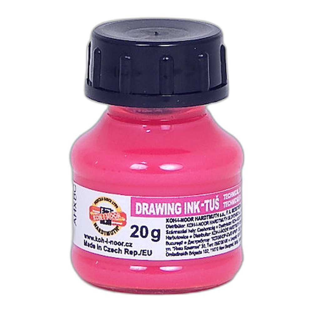 Koh-i-Noor Drawing Ink 1417 Fluorescent Pink 20 g