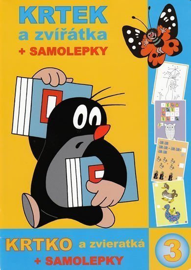Krtek a zvířátka samolepky Activity book