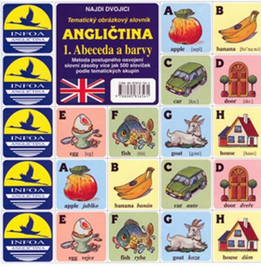 Najdi dvojici - Angličtina - 1 Abeceda a barvy – group of authors