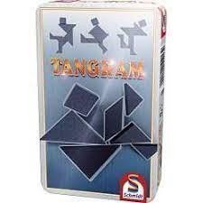 Tangram - hlavolam v plechové krabičce