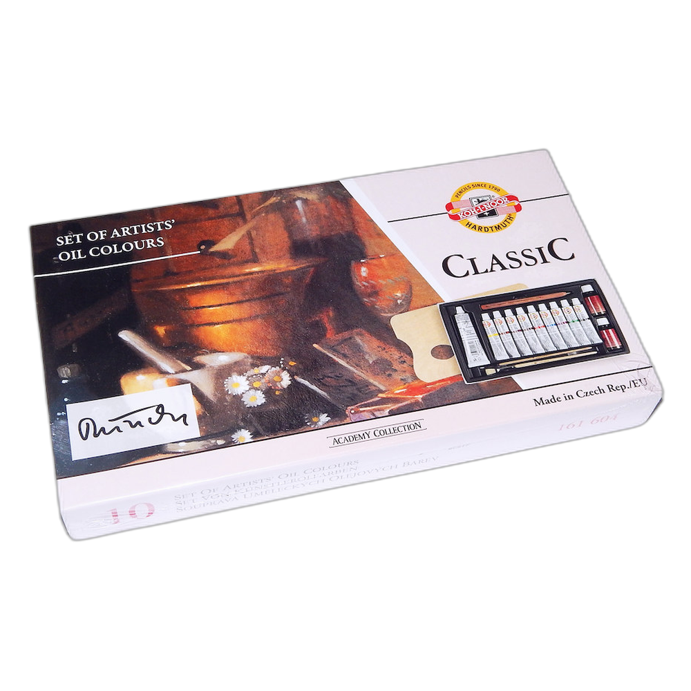 Koh-i-Noor Manes Oil Colours Classic Gift Set in Wooden Case