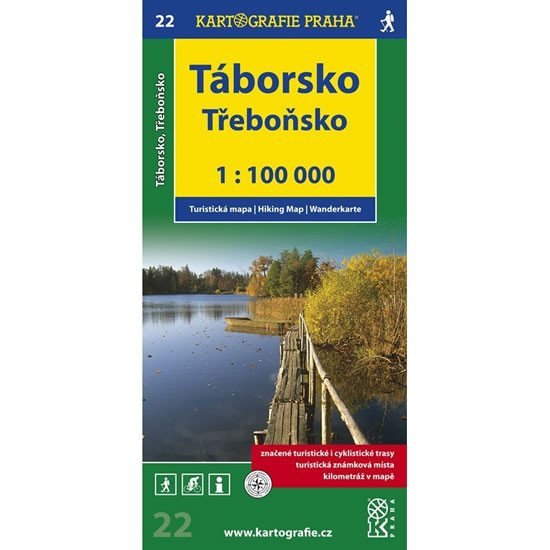 1100T 22-TáborskoTřeboňsko turistická mapa
