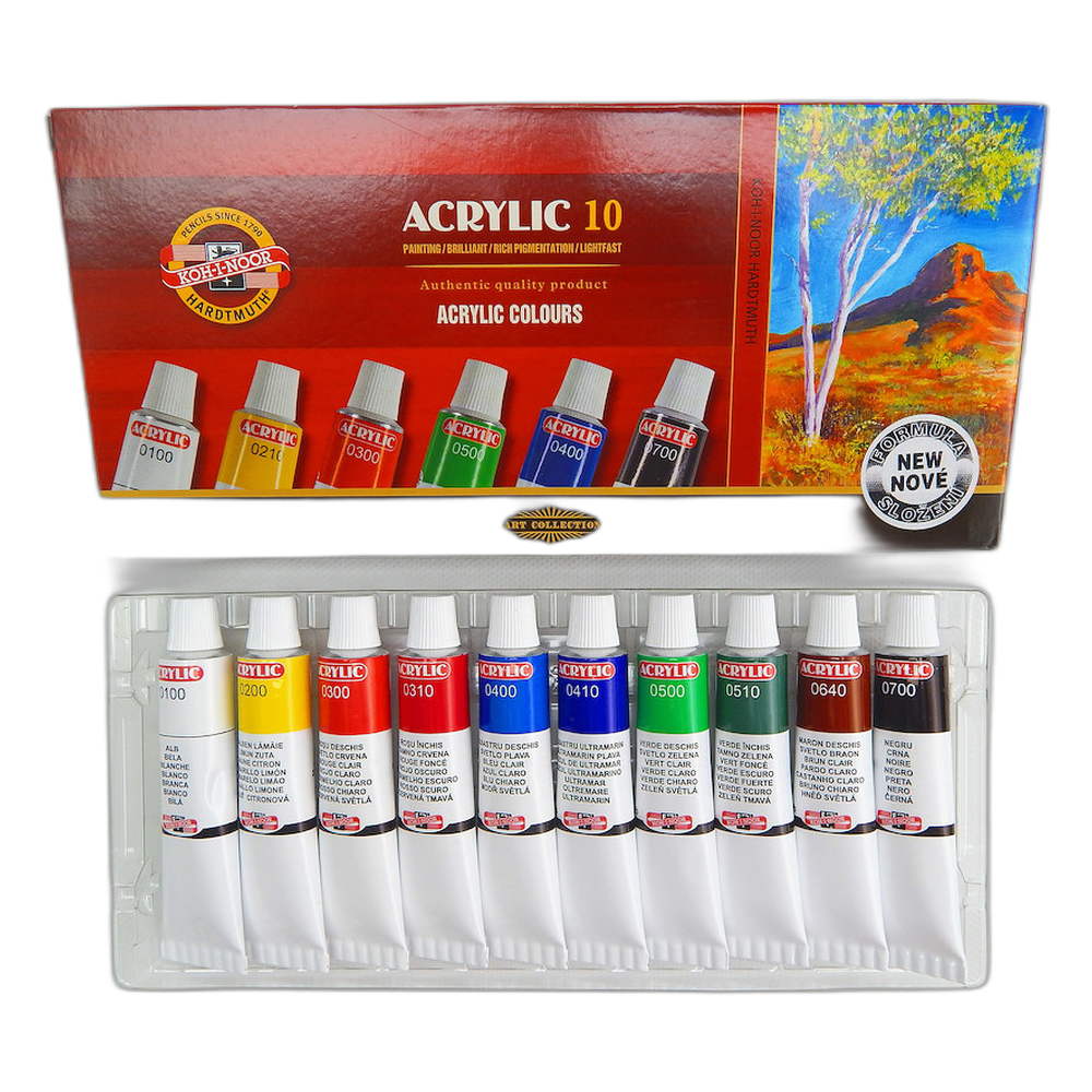 Koh-i-Noor Acrylic Paints Set 10 x 16 ml