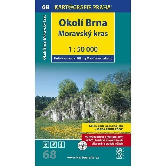 1 50T 68-Okolí Brna Moravský kras turistická mapa