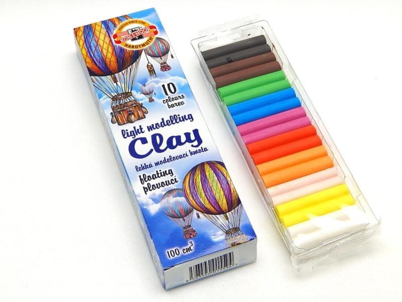 Koh-i-noor modelovací hmotymodelína lehčená souprav 10 ks