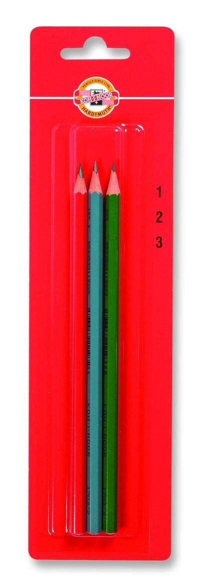 Koh-i-noor tužka grafitová šestihranná č1 2 3 set 3 ks