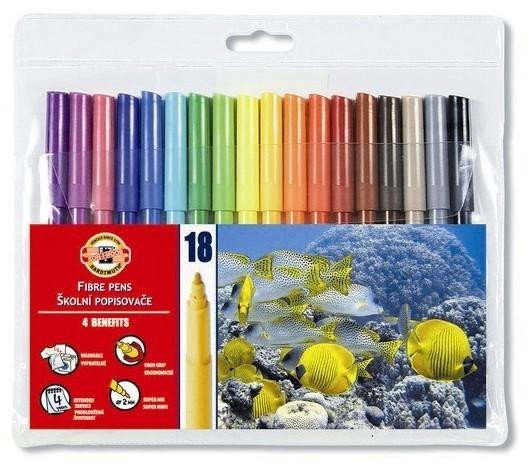 Koh-i-noor školní popisovačefixy 18 ks