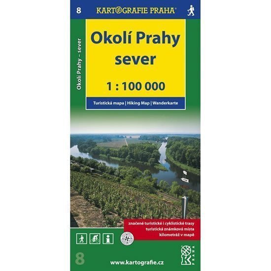 1100T 8-Okolí Prahy-sever turistická mapa