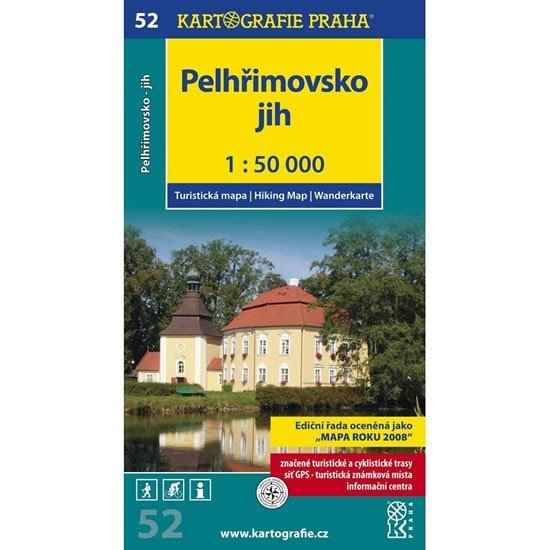 1 50T 52- Pelhřimovsko jih turistická mapa