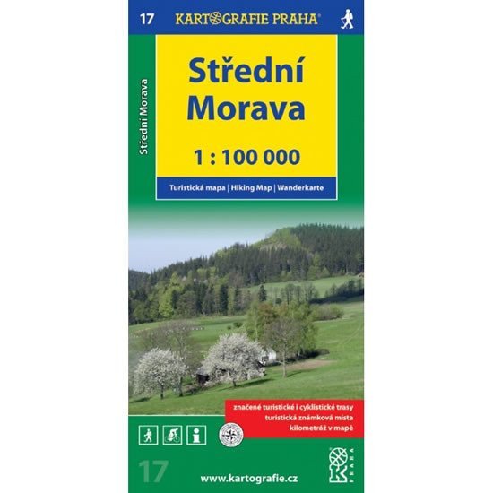 1100T 17-Střední Morava turistická mapa