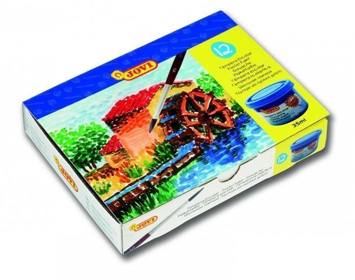 JOVI temperové barvy 12x35ml v kelímku štětec