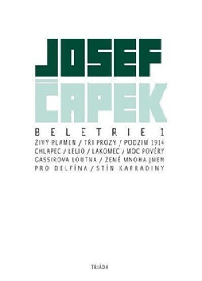 Beletrie 1 – Čapek Josef