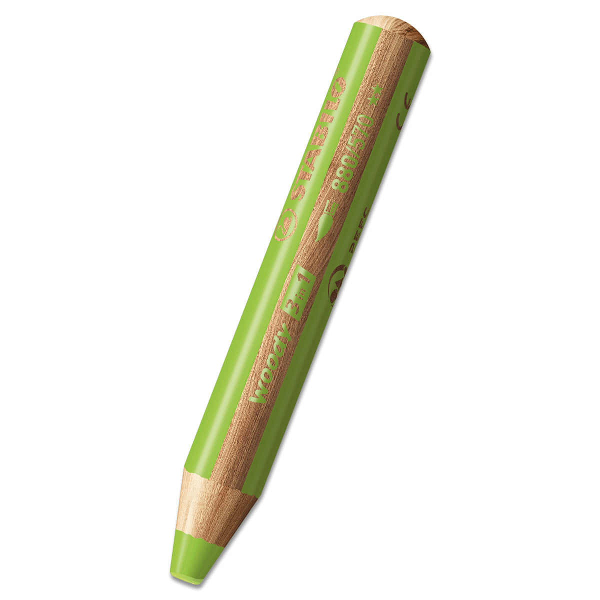 Pastelka STABILO Woody 3v1 zelená světlá