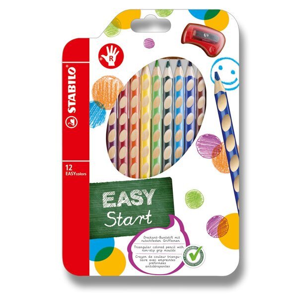 Pastelky STABILO EASYcolors Pravák sada 12 ks
