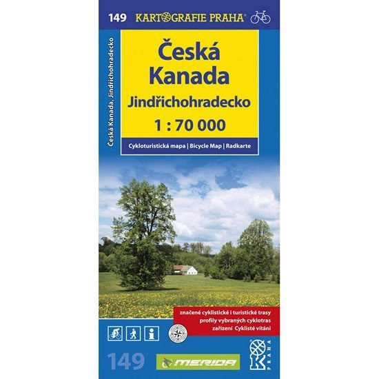 1 70T149-JindřichohradeckoČeská Kanada cyklomapa