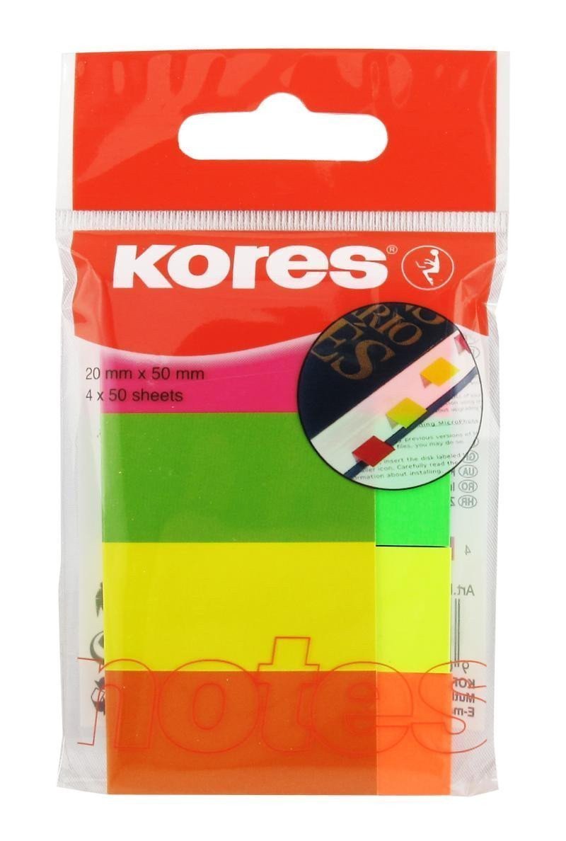 4 barevné sambločky 20 x 50 mm - záložk