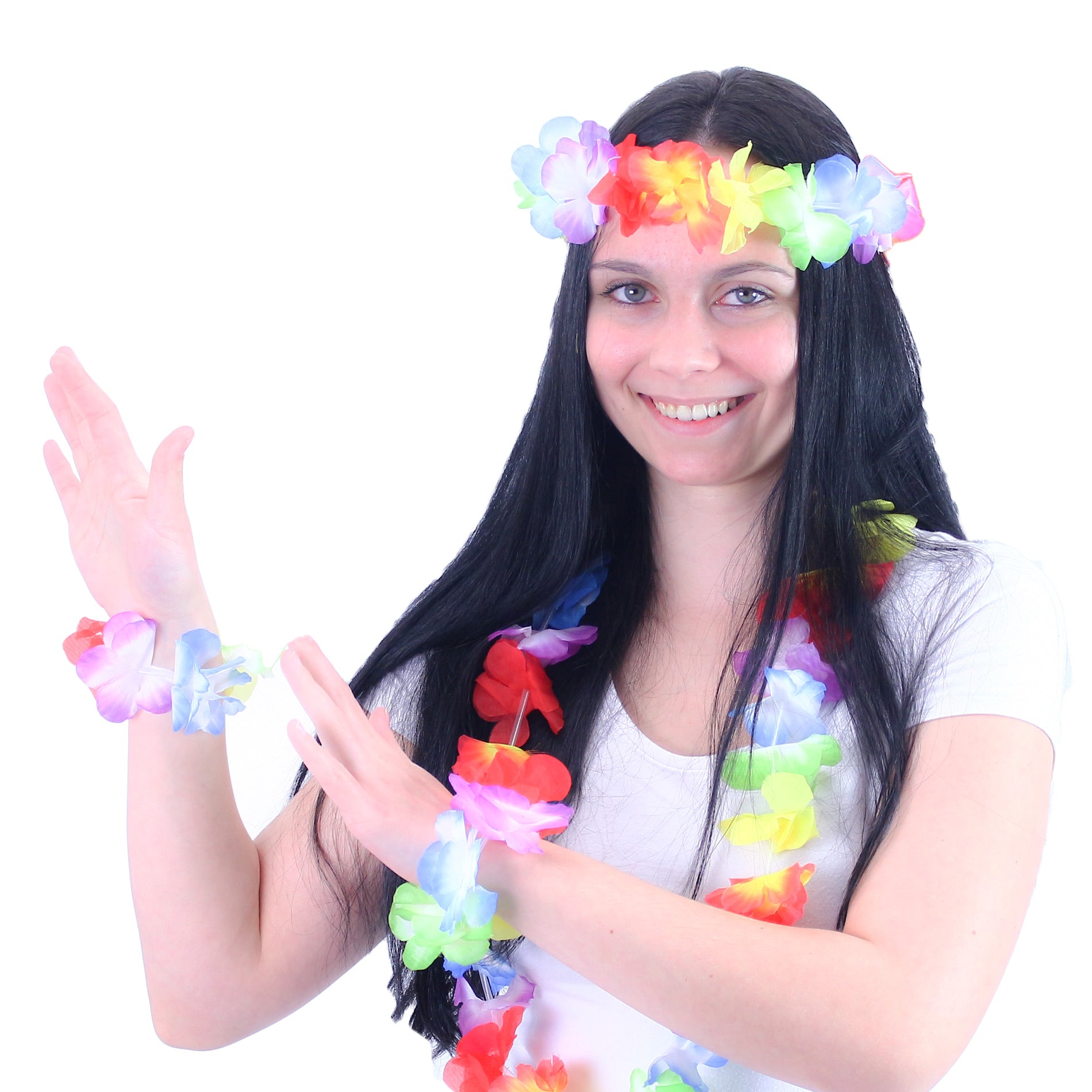 Classic Hawaiian costume accessories set