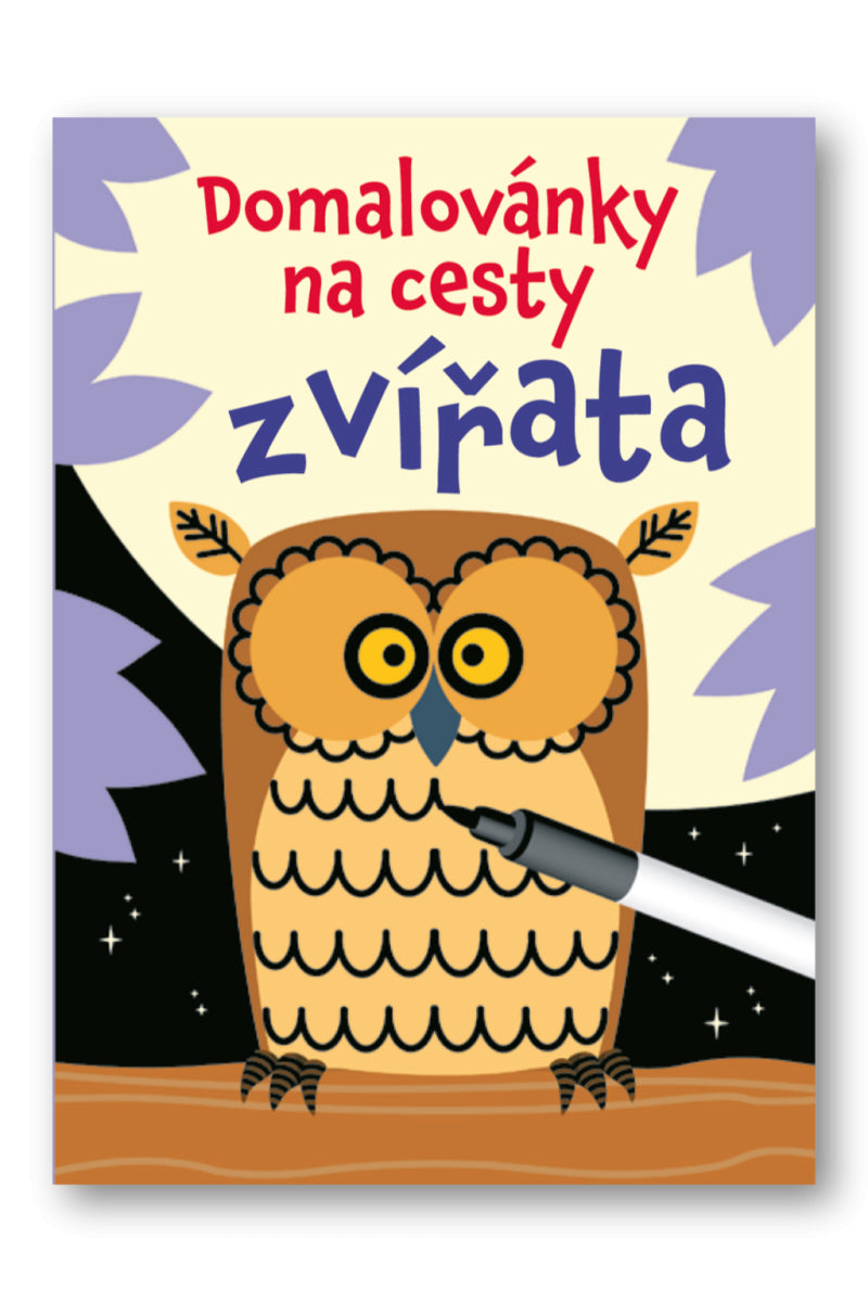 Domalovánky na kartách - Zvířata Krabička fix 50 karet