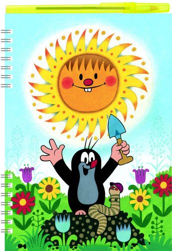 Krtek - školní zápisník A5 pero