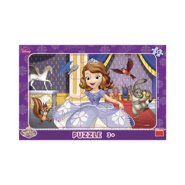Sofia První - rámové puzzle 15 dílků
