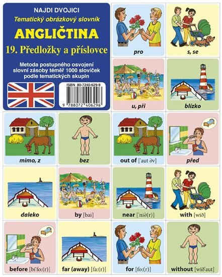 Najdi dvojici - Angličtina - 19 Předložky a příslovce – group of authors