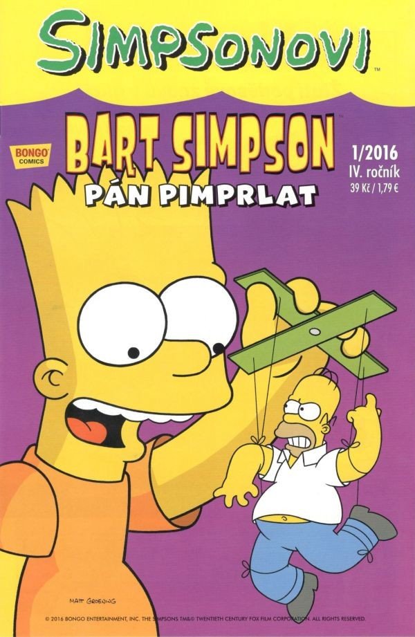 Simpsonovi - Bart Simpson 12016 - Pán pimprlat – Groening Matt