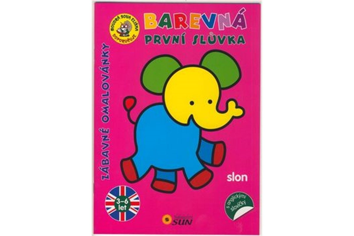 Slon - Barevná první slůvka s anglickými slovíčky