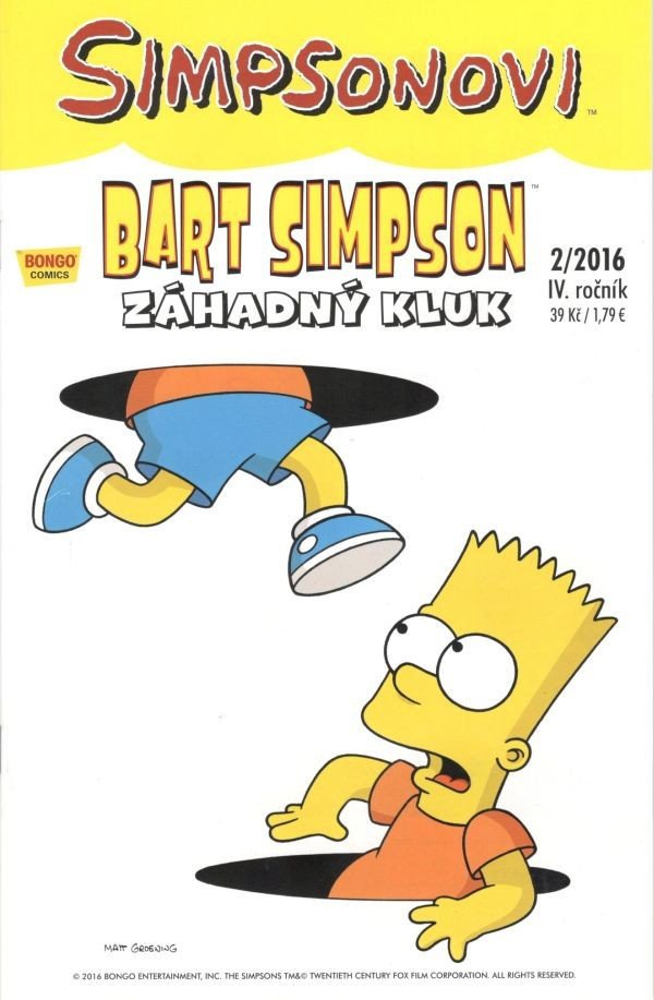 Simpsonovi - Bart Simpson 22016 - Záhadný kluk – Groening Matt