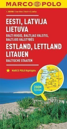 Baltické státy 1:800T//mapa(ZoomSystem)MD (2016)
