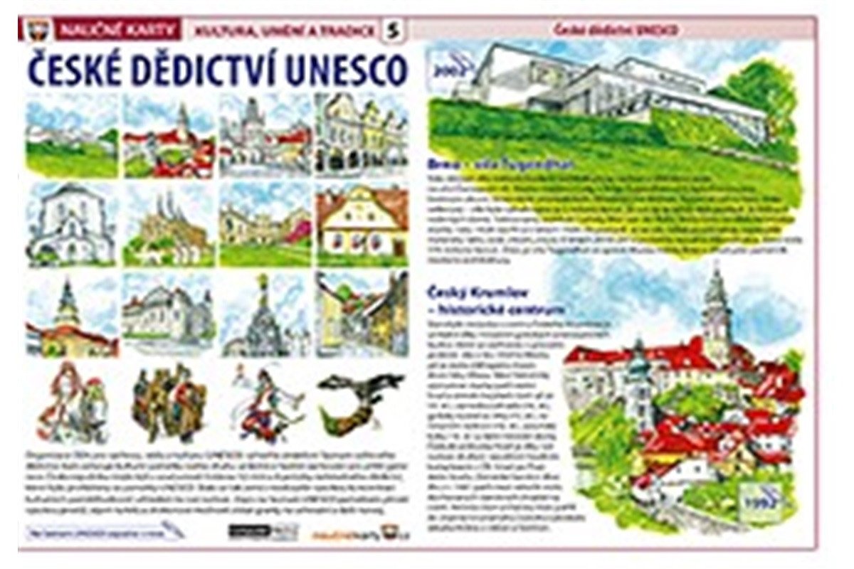 České dědictví UNESCO - Naučné karty