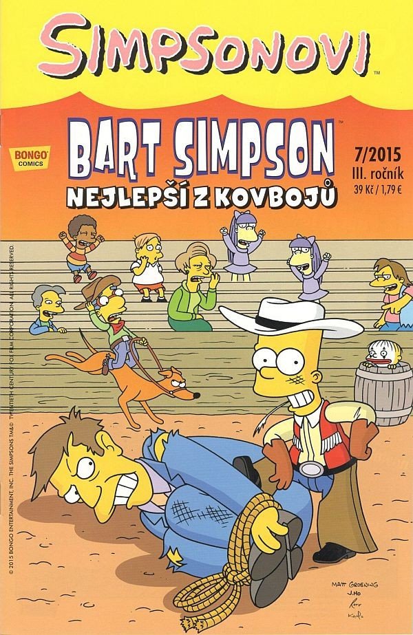 Simpsonovi - Bart Simpson 072015 - Nejlepší z kovbojů