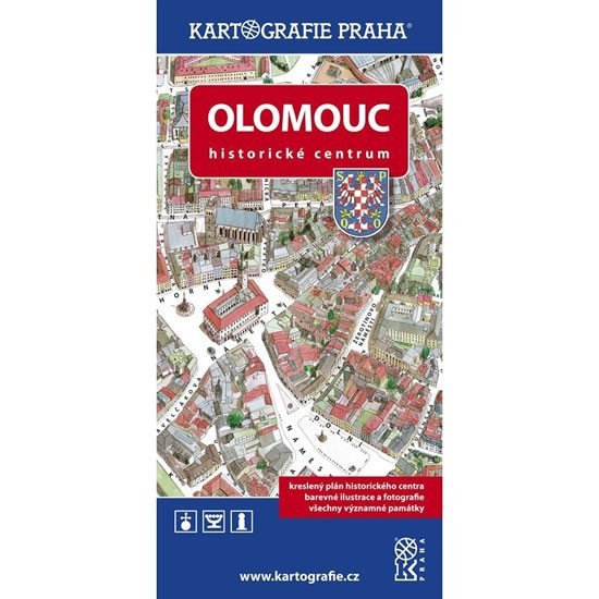 Olomouc - Historické centrumKreslený plán města
