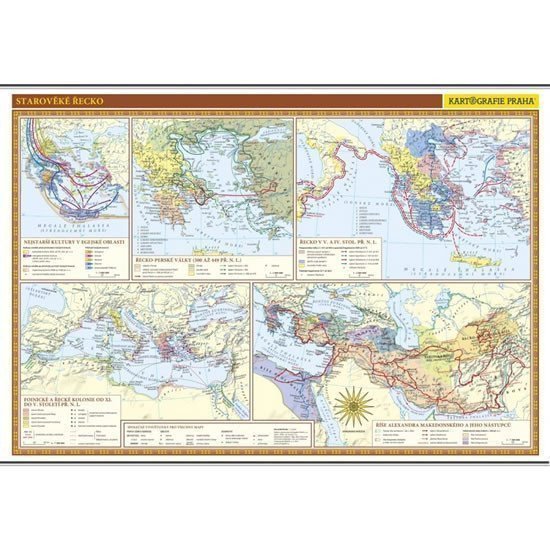 Starověké Řecko - školní nástěnná mapa136 x 96 cm