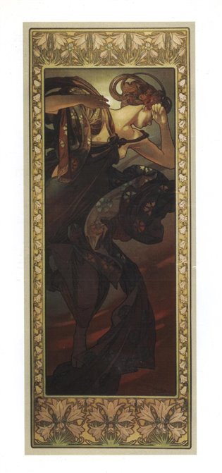 Blahopřání Alfons Mucha – Evening Star