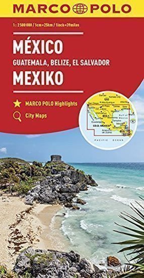 Mexiko, Guatemala. Belize, El Salvador 1:2,5 M (2017)