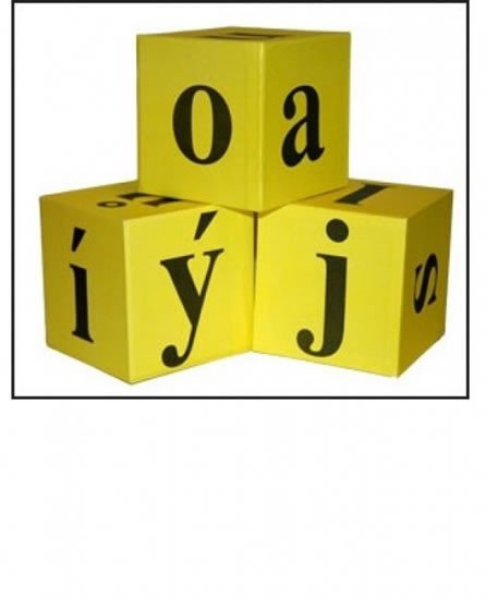 Demonstrační kostky s písmeny (3ks)