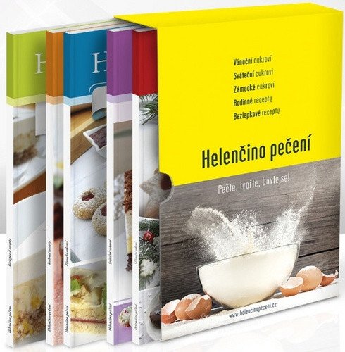 Helenčino pečení - Dárkový box 5 kuchařek – Vybíralová Helena