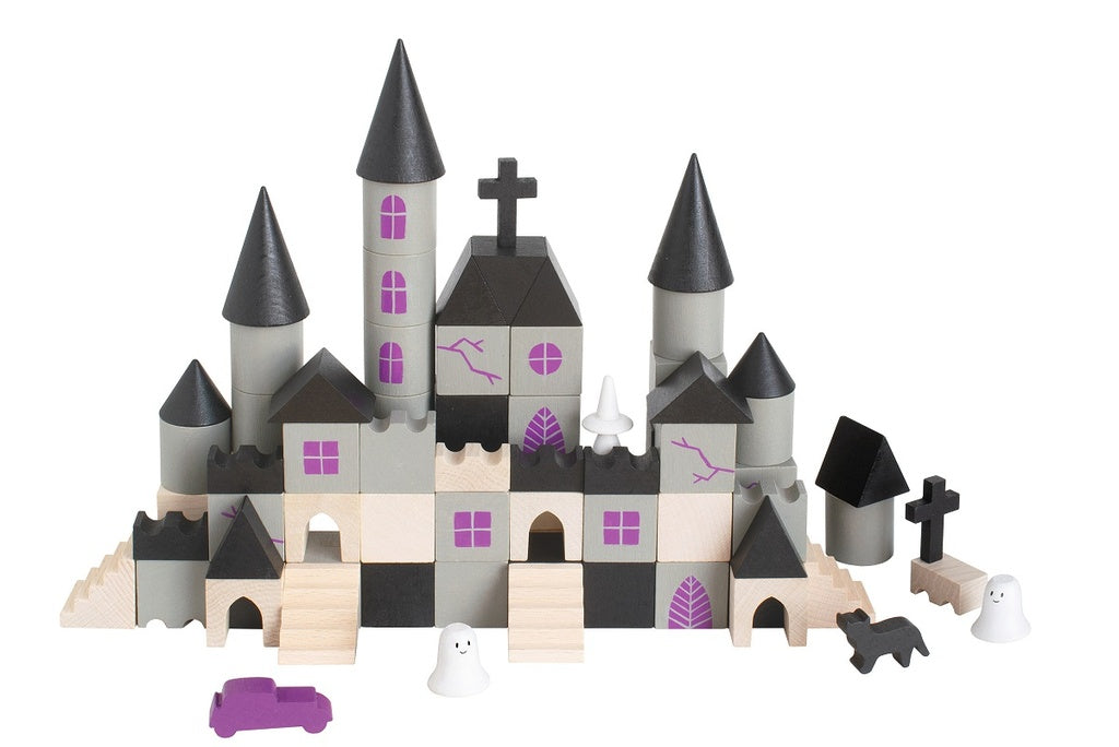 Wooden haunted castle building set 97 pcs